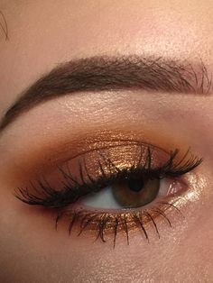 Makeup Party Night, Warm Makeup, Maquillage On Fleek, Bold Eye Makeup, Gold Eye Makeup