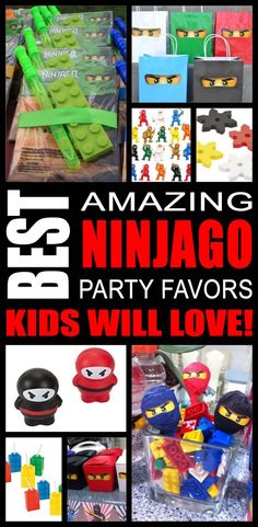 lego ninja party favors for kids will love them and they'll be able to make