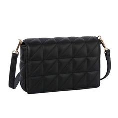 Black Quilted Boxy Crossbody Quilted Handbag, Chic Quilts, Quilted Handbags, Trendy Handbags, Quilted Crossbody Bag, Black Quilt, Fashion Jewelry Earrings, Stylish Shoes, Black Bag