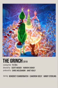 the grinch movie poster with characters