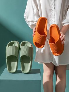 Looking for the perfect combination of comfort and style? Look no further than our Thick Platform Cloud Slippers! These versatile sandals are perfect for the beach, pool, or just lounging around at home. Featuring a soft and supportive EVA sole, these slides will keep your feet cushioned and comfortable all day long. The thick platform adds a trendy touch, while also providing extra height and stability. These slides are unisex, making them the perfect choice for both men and women. Available in