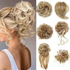 Category:chignons; Gender:Women's; Occasion:Daily Wear,Party,Party  Evening; Age Group:Adults'; Color Shade:Auburn,Brown,Light Brown,Blonde,Dark Brown,Black; Hair Extension Type:Drawstring; Hair Material:Synthetic Hair; Texture:Curly; Heat Resistant:Yes; Listing Date:08/14/2023; Can Be Permed:No Hair Extensions Ponytail, Extensions Ponytail, Hair Pieces For Women, Hair Color Images, Auburn Brown, Bun Hair Piece, Pony Tails, Monofilament Wigs, Hair Buns