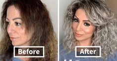 Celebrity Colorist Helps Women To Stop Covering Their Grey Roots And Embrace Their Natural Hair (35 New Pics) | Bored Panda Grey Roots, Grey Hair Color, Aging Process, Aging Gracefully, Natural Hair Color, Gray Hair, Hair Transformation, Live Long