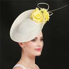 Hats Women Flower Headwear Fascinator Hat Cocktail Church Weddings Hair Bridal   | eBay