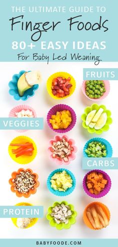 the ultimate guide to finger foods for baby led weaning