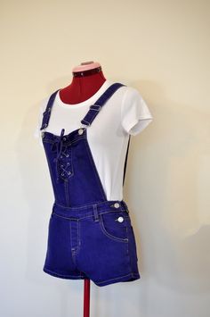 Item# 190506 I have been dying denim regularly - I just started dying other items like these overalls.  They have been a big hit! This item listing is the actual garment pictured. It is a vintage pair of bib overalls that I have dyed. It is ready to ship! ABOUT OVERALLS: Overalls are loose fitting. The waist measurement is about 1-2 inches larger than what you would normally wear.  Adult Small 32-34" waist.  Medium 34-36" waist,  Large 36-38" waist  XL  38-44" waist.  2XL  46-48" Waist 3XL 50-52 Denim Shortalls, Cotton Overalls, Bib Overalls, Overalls Women, How To Dye Fabric, Kids Jacket, Overall Shorts, Pacsun, Overalls