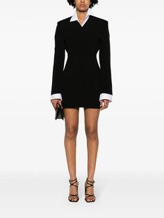 Jacquemus La Robe Cubo Blazer Minidress - Farfetch Blazer Mini Dress, Paris Outfits, City Dress, Dolce E Gabbana, Long Sleeve Blazers, Summer Beach Wear, Blazer Dress, Wool Blazer, Blazers For Women