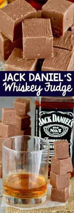 jack daniels'whiskey fudge is an easy and delicious treat