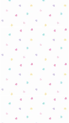 a white background with pastel hearts on it