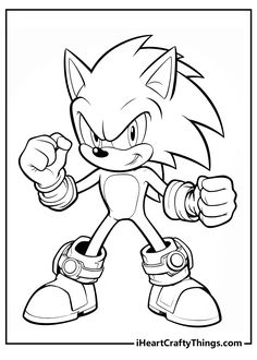 sonic the hedge coloring pages for kids to print out and color with their favorite characters