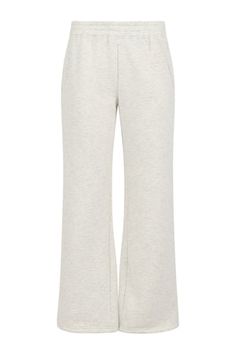 Essential Light Heather Grey Wide Leg Sweatpants – Rebelflow Gray Wide Leg Pants For Loungewear, Gray Cotton Wide Leg Lounge Pants, Gray Wide Leg Sweatpants With Elastic Waistband, Gray Cotton Wide Leg Loungewear Pants, Grey Wide Leg Sweatpants, Wide Leg Sweatpants, Heathers, Heather Grey, Straight Leg