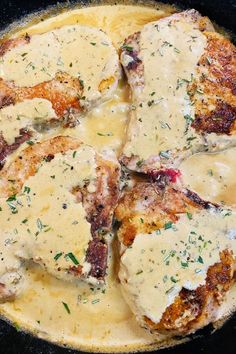 pork chops in skillet with cream sauce Mustard Sauce For Pork, Seasoned Pork Chops, Dijon Cream Sauce, Decadent Dinner, Mustard Cream Sauce, Mustard Pork Chops, Pork Sauce, Creamy Mustard Sauce, Breaded Pork Chops