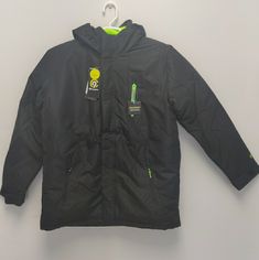 Teen 3-In-1 Reversible System Jacket C9 Champion Black Xl(16-18) Winter Jacket Please Let Me Know If You Have Any Questions Casual Insulated Outerwear For Sports, Champion Jacket, 3 In 1, Kids Jacket, Black Green, Let Me Know, Puffer, Checks, Winter Jackets