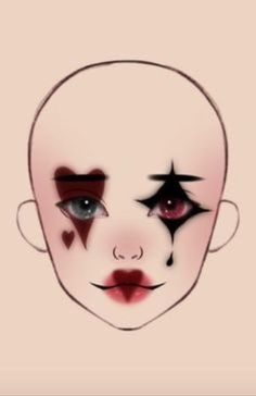 Diy Clown Costume, Creepy Clown Makeup, Cute Clown Makeup, Lash Care, Creepy Makeup, Makeup Drawing, Makeup Face Charts