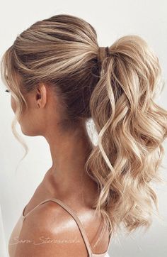 High Ponytail Hairstyles, Blonde Ponytail, Ponytail Updo, Guest Hair, Hair Dark