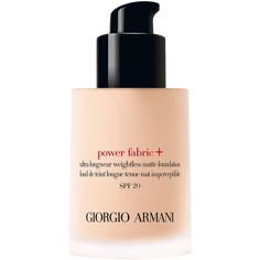 Teaming long-wearing full coverage with a radiant second-skin finish, Armani’s Power Fabric Foundation conceals the appearance of imperfections for a flawless-looking complexion.  The liquid foundation is enhanced with an SPF25 filter for daily UVB protection. A suspension of pigments helps to enhance the boldness of colour. Applying with a weightless feel, the formula is adapted for each shade to deliver optimal coverage that resists creasing or fading. Best Foundation For Dry Skin, Beyonce Makeup, Giorgio Armani Luminous Silk, Foundation For Dry Skin, Giorgio Armani Beauty, Luminous Silk Foundation, Armani Beauty, Best Foundation, Matte Foundation