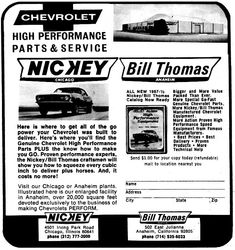 an advertisement for the chevrolet high performance parts and service