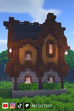 an image of a house in minecraft