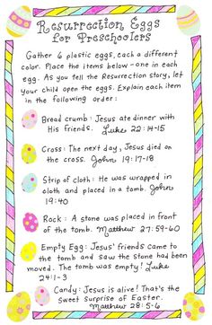 an easter egg recipe for preschoolers to use on the computer or in their classroom