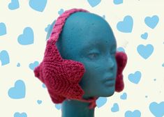 Handmade crochet star earmuffs with organic cotton filling for extra warmth. Color Mulberry (not purple I didn't have an option to select mulberry as a color in description) Star Earmuffs, Purple I, Crochet Star, Crochet Stars, Pink Swirls, Earmuffs, Ear Warmers, A Color, Handmade Crochet