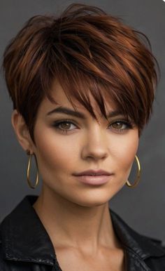 Short Spiked Hair, Short Red Hair, Haircuts For Medium Length Hair, Natural Hair Cuts, Short Haircut Styles, Short Hairdos, Short Hair Pixie Cuts, Spiked Hair