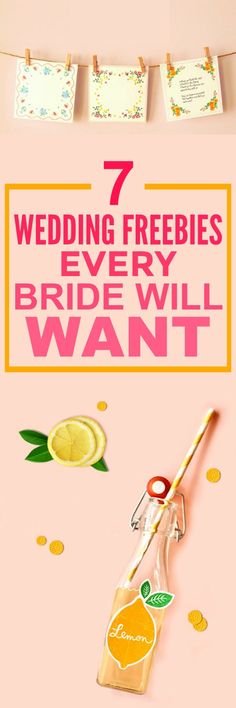 the wedding freebies that will save brides a ton of money info graphic design