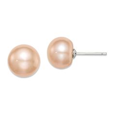 Button Pearl Earrings, Stamp Jewelry, Peach Earrings, Cultured Stone, Pearl Types, Sister Brother, White Earrings, Pearl Stud Earrings, Fine Jewelry Gift