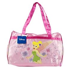 Brand New with Tag, Licensed Product 1 Zippered Main Compartment 2 Carrying Straps 1 Mesh Side Pocket Great Gift for any Girl Color: Pink. Pink Duffle Bag, Disney Tinkerbell, Childrens Backpacks, Girly Accessories, Travel Duffle, Duffle Bag Travel, Disney Girls, Overnight Bag, Medium Bags