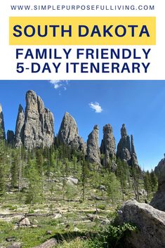 the south dakota family friendly 5 - day itinerary