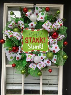 Merry Grinchmas Wreath, Grinch Wreath, Green Monster, Christmas Wreath for Front Door, Holiday Wreaths, Christmas Wreath - Etsy Grinchmas Wreath, Merry Grinchmas, Wreaths Christmas, Green Monster, Christmas Wreaths For Front Door, Green Monsters, Holiday Wreaths