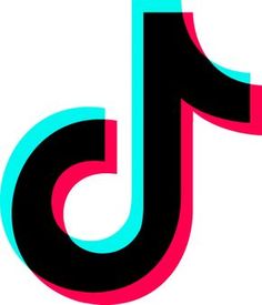 the letter j is made up of black and red letters with blue, pink, and green stripes