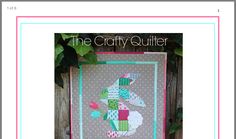 the crafty quilter's book cover features an image of a bird on a fence