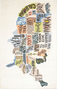 Mohawk Prismatic States Map Multi Area Rug main image Map Rug, Kids Area Rugs, United States Map, Modern Map, Up House, Cream Area Rug, State Map, Us Map, Nebraska Furniture Mart