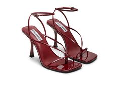 PRICES MAY VARY. Steve Madden Women's Black Dress Red Heels, It Office, Red Kitten Heels, Red Strappy Heels, Strap Sandals Heels, Trending Heels, Burgundy Heels, Red Pumps, Bridesmaid Shoes