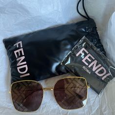 Well Kept Sunglasses, Never Used , Purchased In Milan Oct 2022. Fendi Sunglasses Women 2022, Fendi Sunglasses, Fendi Accessories, Sunglasses Brown, Lenses Color, Fendi Baguette, Brown Gold, Sunglasses Accessories, Milan