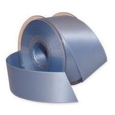 two rolls of duct tape on top of each other, one blue and the other silver