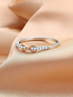 Silver  Collar  925 Sterling Silver   Embellished   Fine Jewelry Infinity Symbol, Gold Plated Rings, Ring For Women, San Valentino, Sterling Silber, Fashion Online Shop, All Fashion, Daily Wear, Valentine's Day