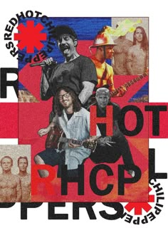 a collage of photos with the words hot picp on it and images of people