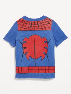 crew neck short sleeves licensed graphic MARVEL, Marvel Comics™ & © 2023 Marvel Entertainment, LLC and its subsidiaries.  Licensed by Marvel Characters B. V.  All rights reserved. Avengers Birthday Shirt 5, Target Spiderman Shirt, Marvel Entertainment, T Shirt Costumes, Mens Costumes, Toddler Sizes, Marvel Spiderman, Marvel Characters, Old Navy