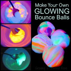 glow in the dark balls are being used to make glowing bouncings for children and adults