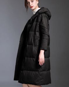 Fur-trim-long-women-down-coat Duck Down Jacket, Duck Down, Down Coat, Winter Coats Women, Winter Coat, Down Jacket, Custom Sizing, Winter Jackets, Unique Designs