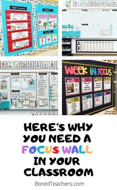 there's why you need a focus wall in your classroom