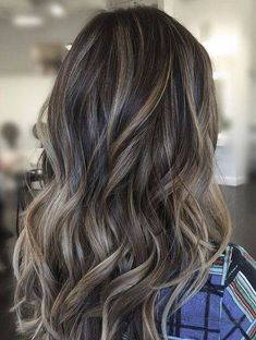 Brown Hair With Ash Blonde Highlights, Hair Color Flamboyage, Ash Brown Hair Color, Ash Blonde Hair Colour, Ash Brown Hair, Colour Hair, Long Haircuts, Spring Hair Color