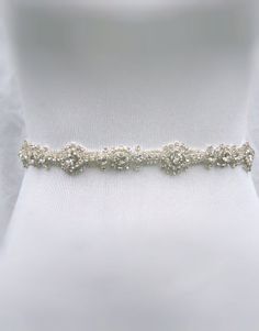 Charme rhinestone sash wedding  beaded belt  by BridesBoutik, $99.90 Elegant Silver Bedazzled Sash, Elegant Bedazzled Silver Sash, Elegant Silver Bedazzled Sashes, Elegant Bedazzled Silver Sashes, Elegant Embellished Crystal Bridal Belt, Elegant Bedazzled Bridal Belt For Wedding, Elegant Bedazzled Wedding Sash, Elegant Beaded Bridal Belt, Elegant Fitted Bridal Accessories With Rhinestones