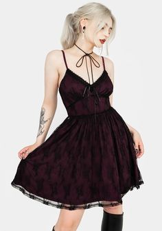 Anastasie Stretch Lace Mini Dress – Disturbia Cami Mini Dress, Black Lace Cami, Mini Cami Dress, Swimwear Dress, Lace Cami, Goth Outfits, Lace Mini Dress, Stretch Lace, Floral Lace