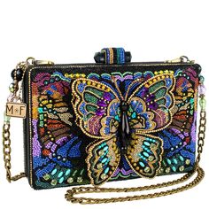 Mary Frances Kaleidoscope Beaded Crossbody 3D Butterfly Handbag Multi – Bag Lady Shop Mary Frances Purses, Butterfly Purse, Mary Frances Bags, Butterfly Handbag, Mary Frances Handbags, Novelty Handbags, Fancy Purses, Handbag Boutique, Butterfly Bags