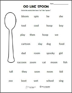 a spoon with words on it that say oo like spoon, and an image of the