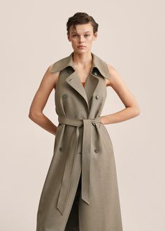 Detachable gilet trench - Women | Mango United Kingdom Winter 2022, Fashion Updates, Fashion Item, Latest Fashion Trends, Parka, Autumn Winter, Coats For Women, Trench Coat