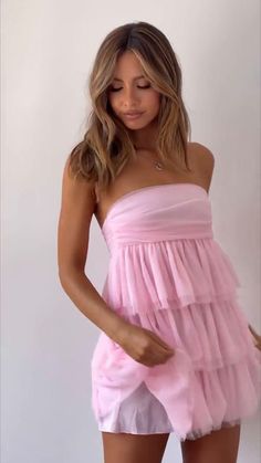 Back by popular demand 🩷 Our best-selling Birthday Girl Pink Mini Dress has been restocked online! Summer Strapless Ruffles Dress For Bridesmaid, Summer Strapless Ruffle Dress For Bridesmaids, Summer Strapless Mini Bridesmaid Dress, Summer Strapless Ruffled Bridesmaid Dress, Summer Bridesmaid Strapless Mini Dress, Strapless Bridesmaid Mini Dress For Summer, Summer Bridesmaid Strapless Dress With Ruffles, Cute Pink Strapless Dress, Pink Mini Dress With Ruffle Hem For Prom