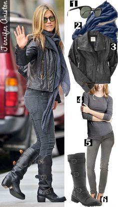 style Jennifer Anniston Style, Jennifer Aniston Style, Biker Chic, Winter Chic, Pinterest Fashion, Jennifer Aniston, Suho